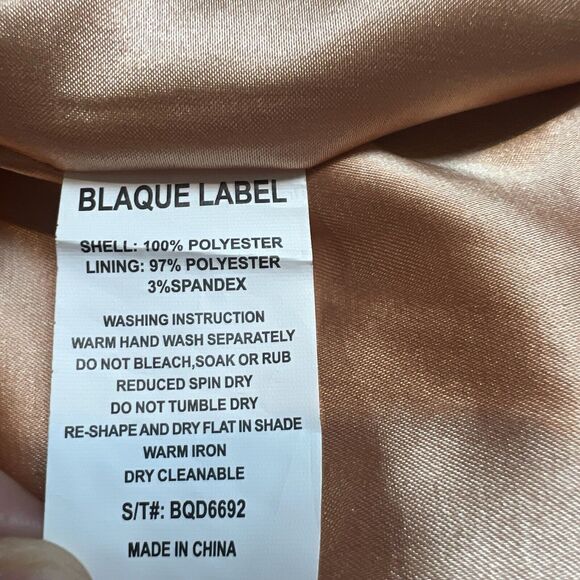 Revolve Blaque Label True Love Dress Skater Champagne Dusty Pink Sz M - Picture 10 of 13